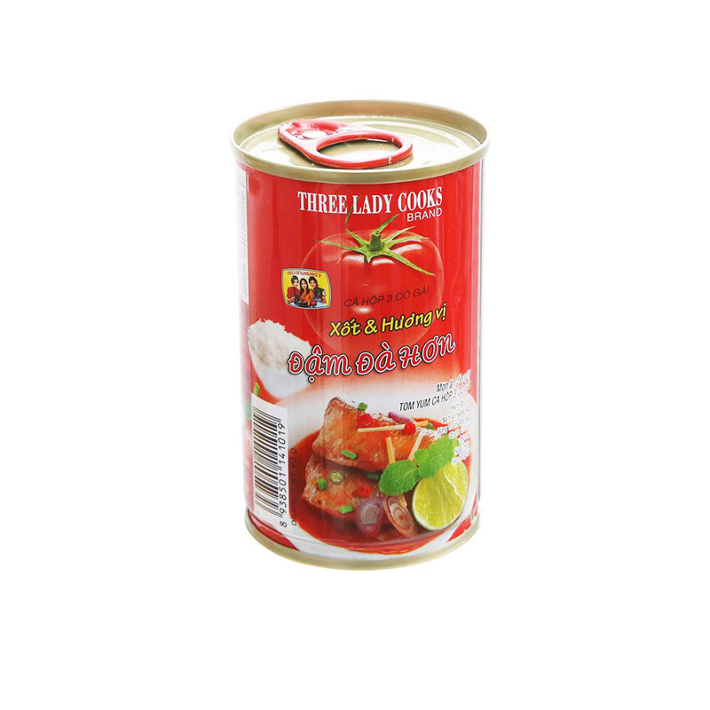 Cá hộp 3 cô gái vị đậm hơn lon 155g